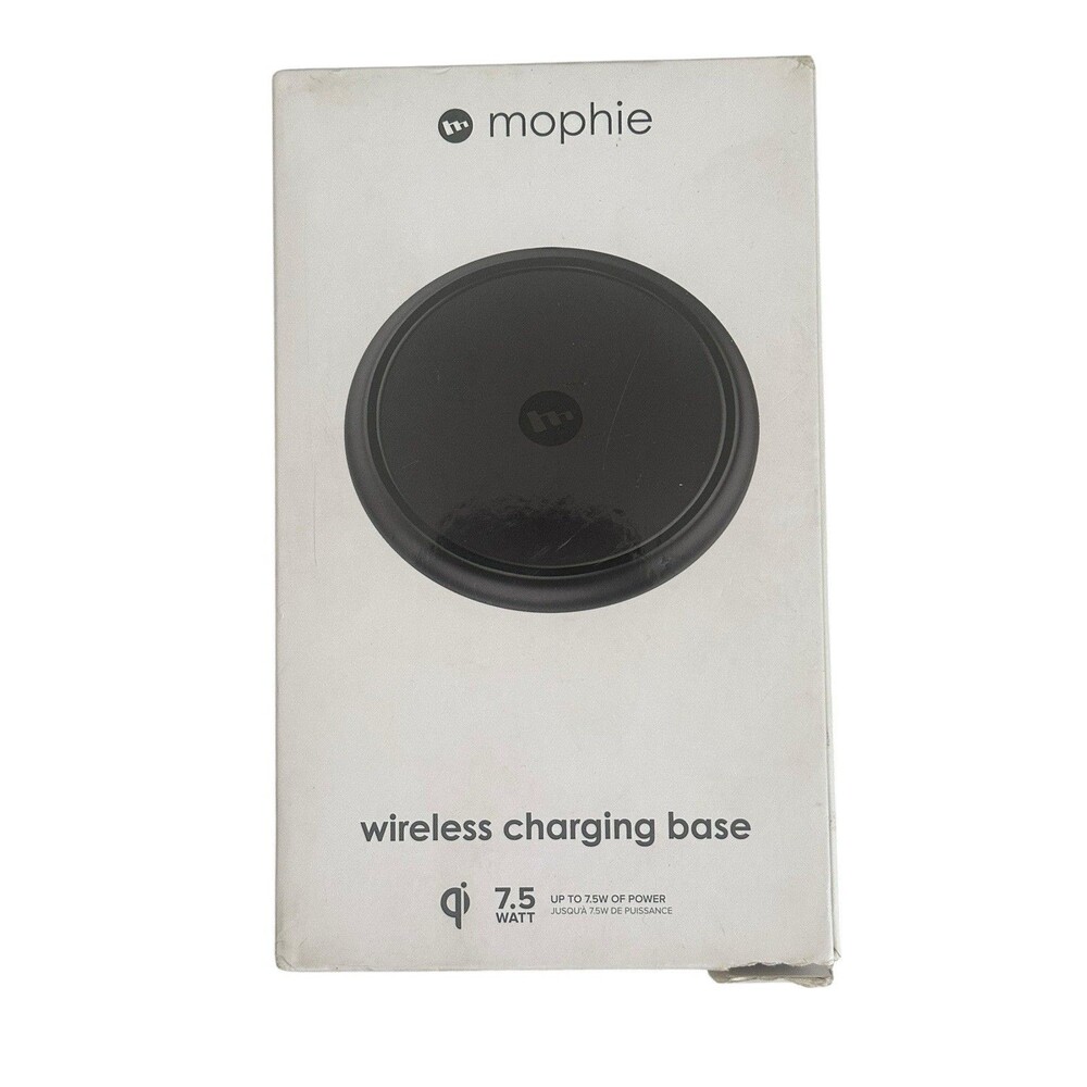Mophie Qi 7.5 Watt Wireless Charge Base Pad For iPhone 8/8 Plus - Black - New